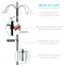 Best Choice Products 89in 6-Hook Bird Feeding Station, Steel Multi-Feeder Stand w/ 4 Feeders, Tray, Bird Bath